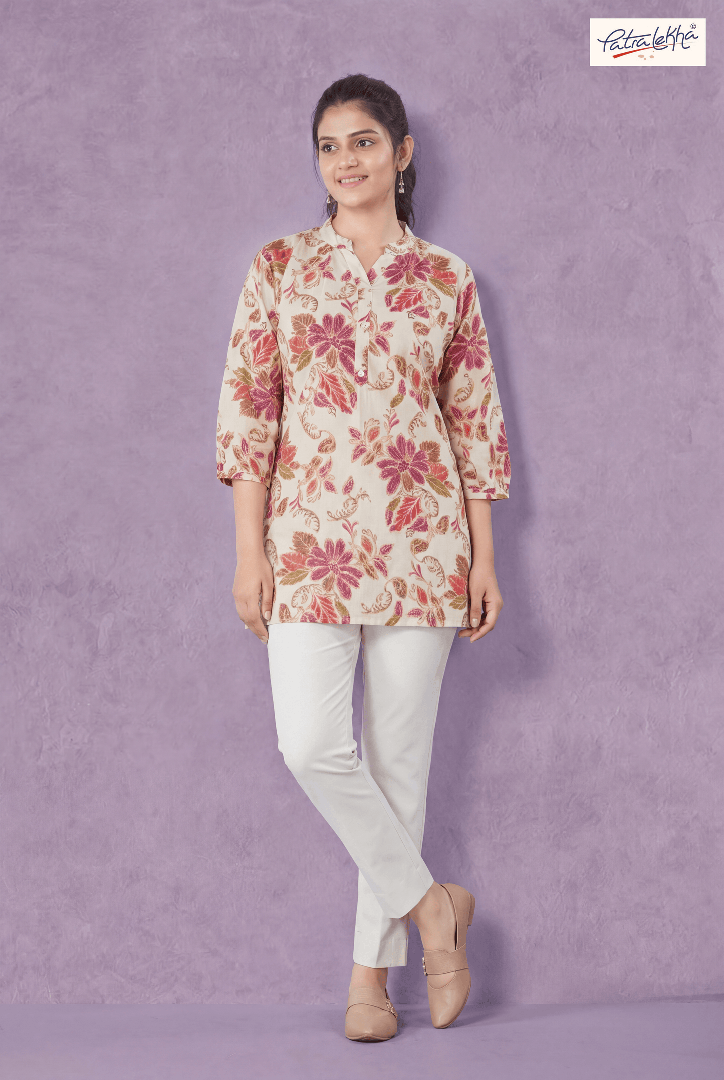 Floral Print Cotton Tunic