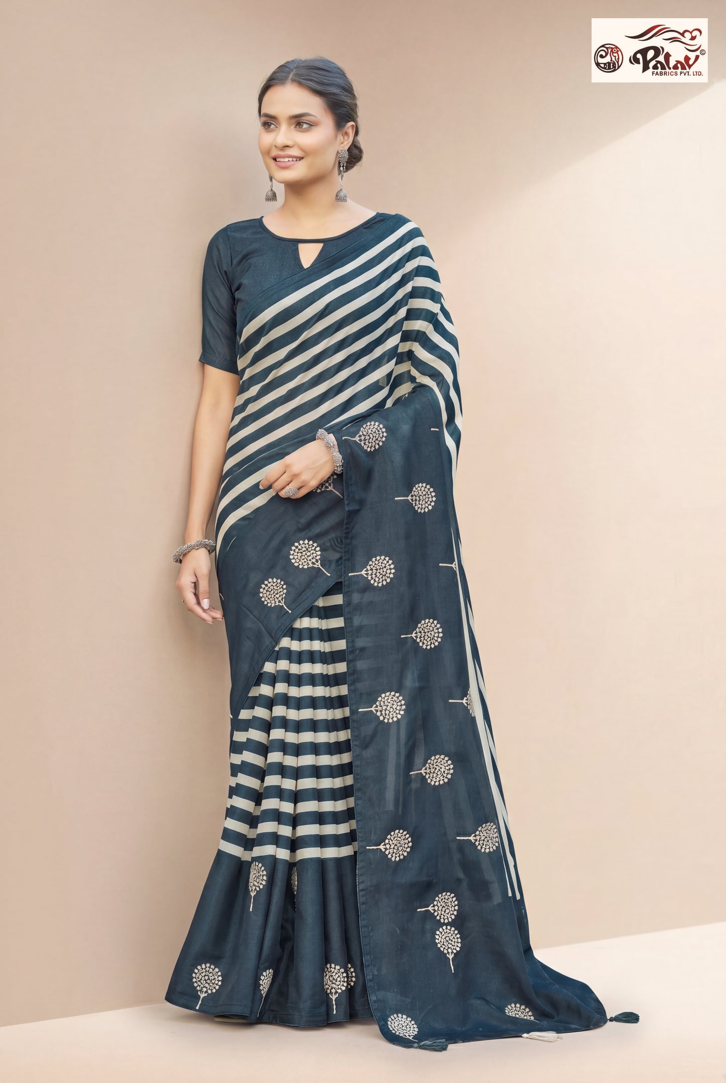 Premium Tussar Silk Saree with Rich Zari Work
