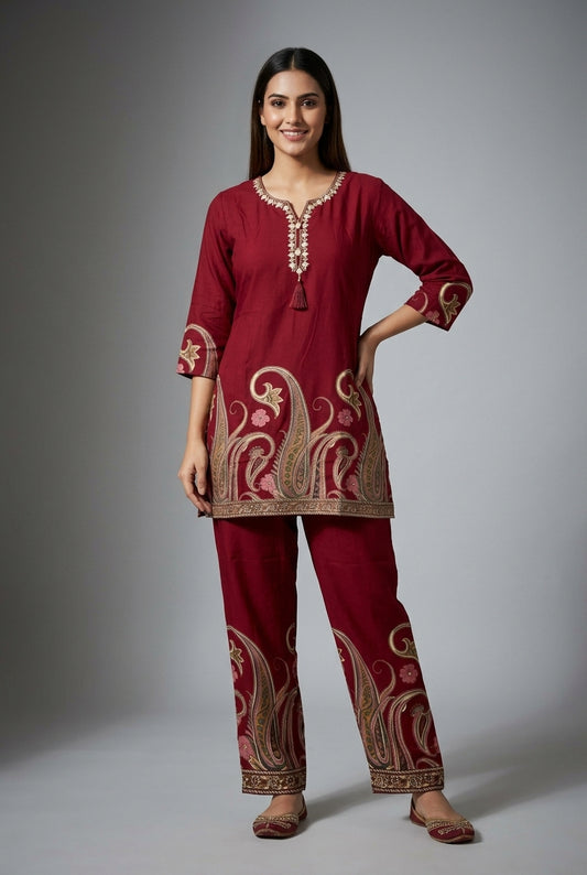 Rangeela Printed Rayon Kurta Pant Set
