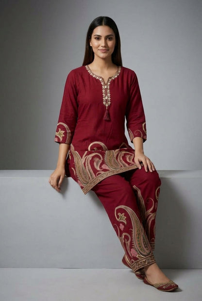 Rangeela Printed Rayon Kurta Pant Set