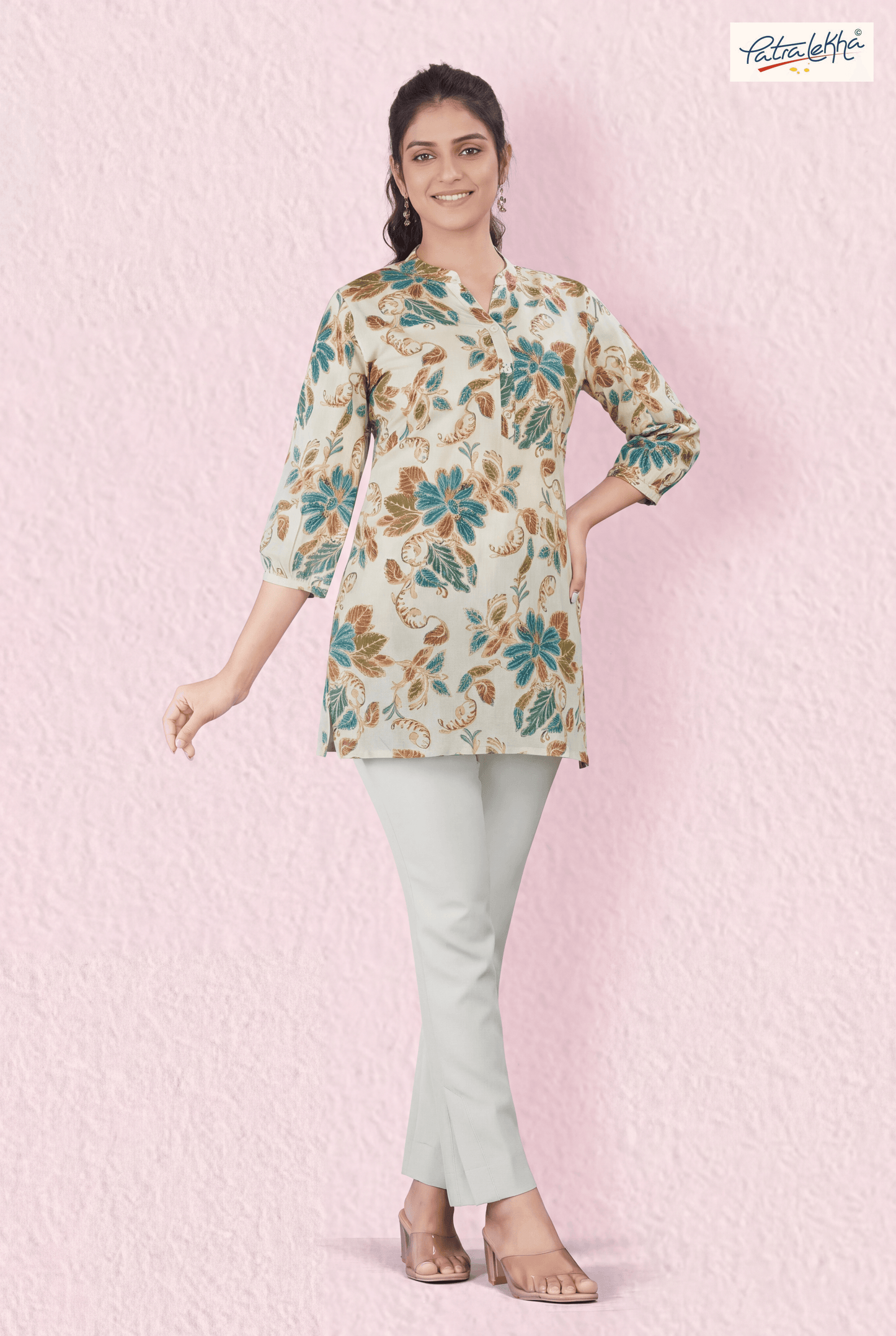 Floral Print Cotton Tunic