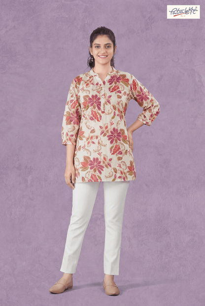 Floral Print Cotton Tunic