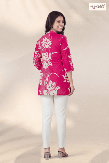 Floral Printed Cotton Tunic