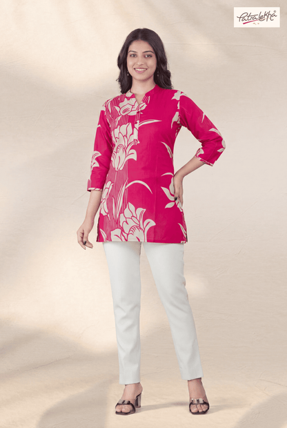 Floral Printed Cotton Tunic