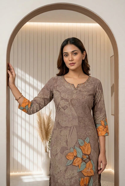 Printed Rayon Kurti