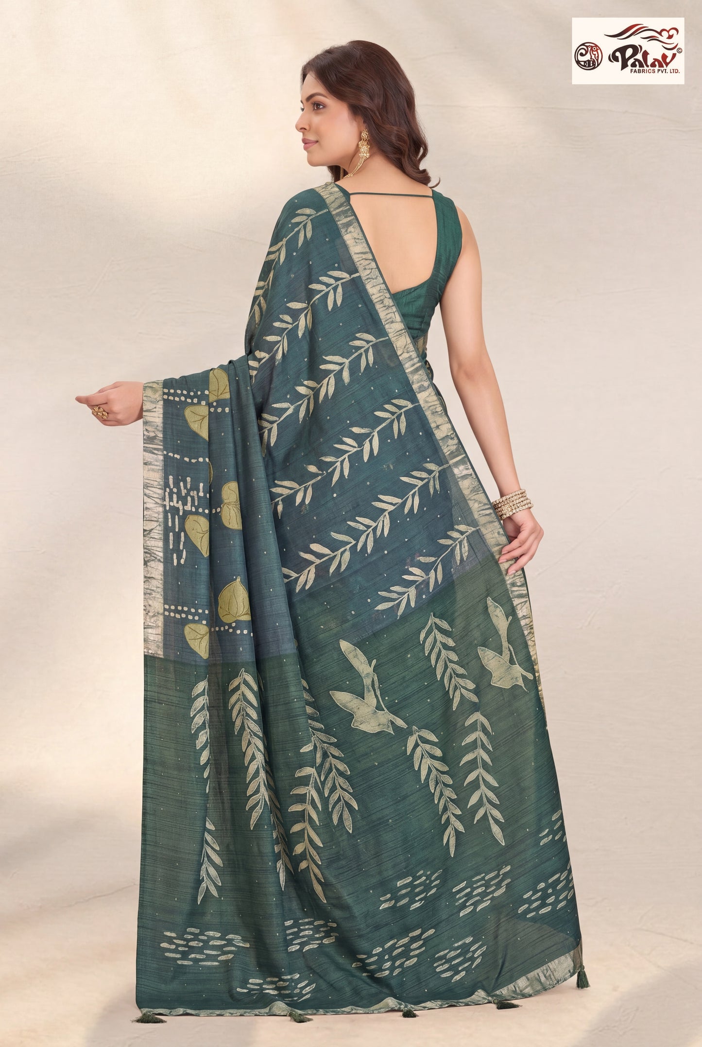 Premium Tasar Silk  Saree with Designer Ari Work