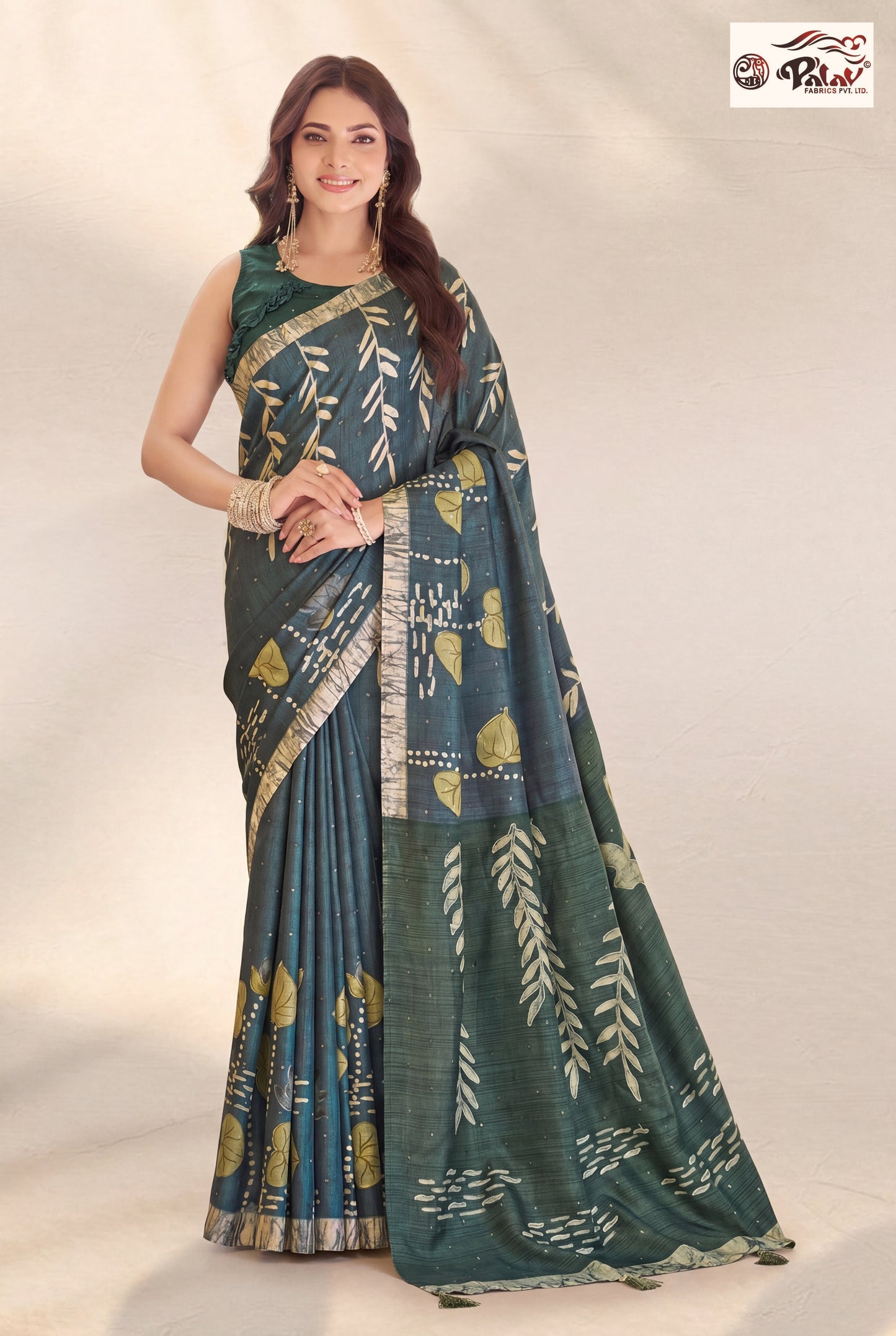 Premium Tasar Silk  Saree with Designer Ari Work