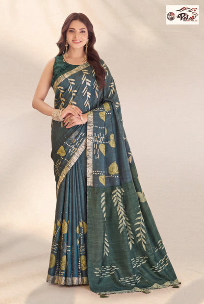 Premium Tasar Silk  Saree with Designer Ari Work