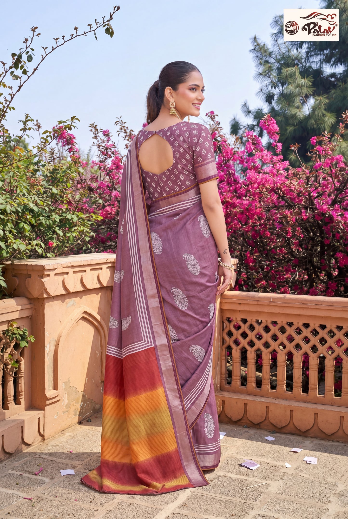 Elegant Tasar Silk Saree with Traditional Kadiyal Weaving Work