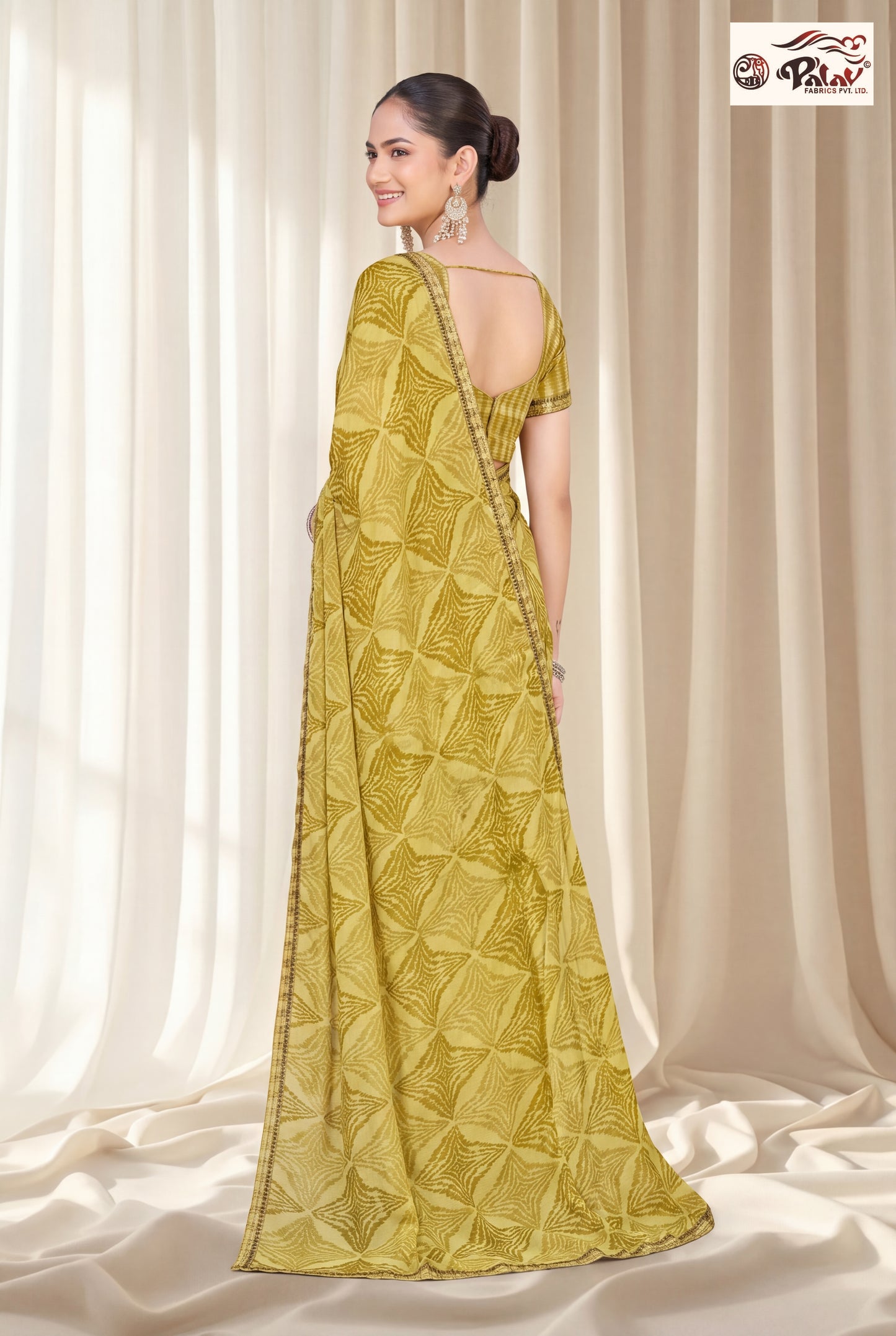 Stylish Kreeva Georgette Saree with Girlish Designer Work