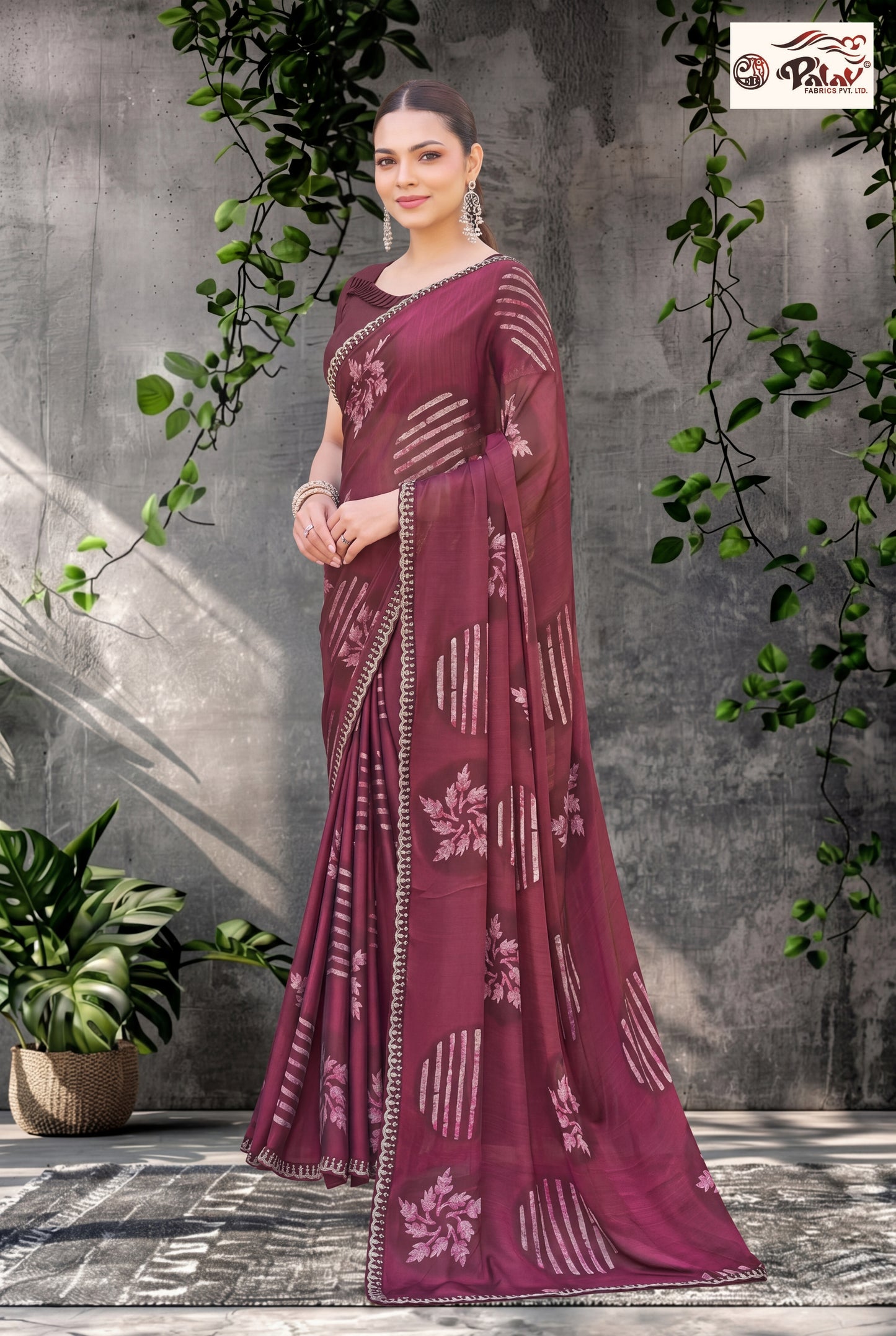 Traditional Block Print Kreeva Georgette Saree