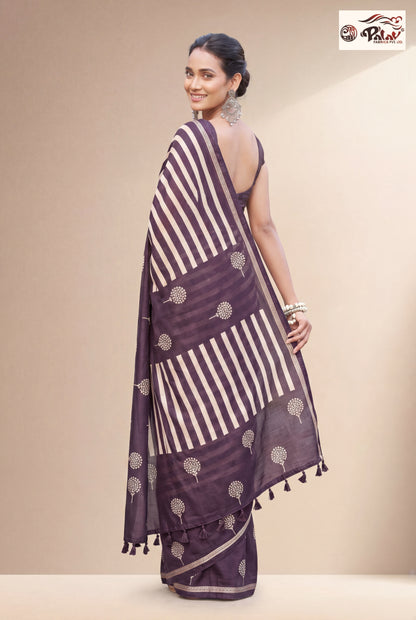Premium Tussar Silk Saree with Rich Zari Work