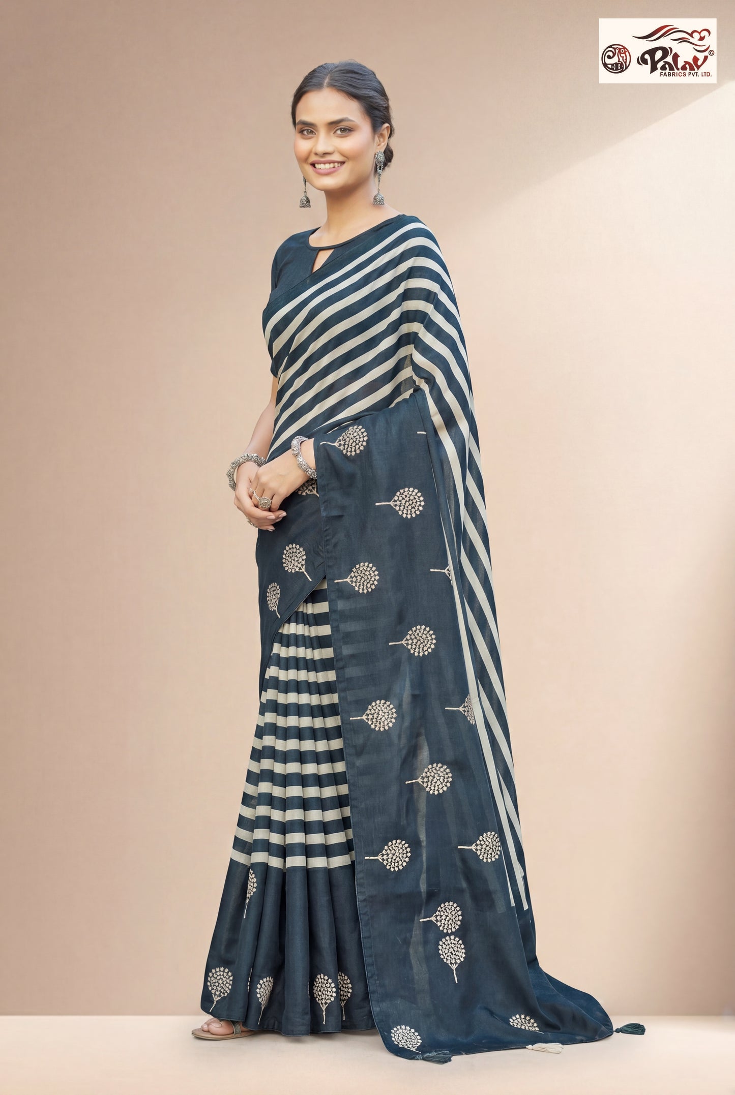 Premium Tussar Silk Saree with Rich Zari Work