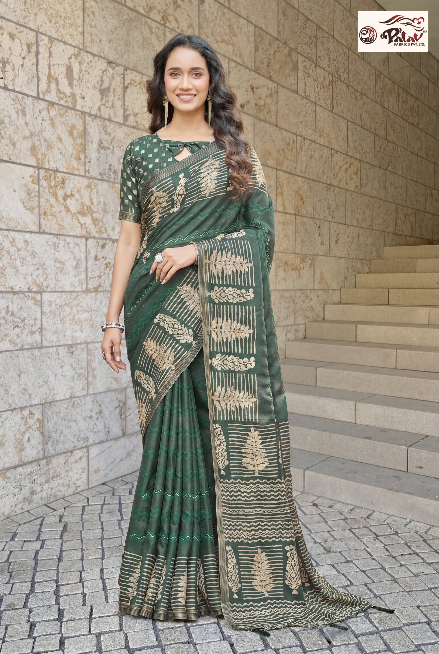 Coffee Brown Tussar Silk Saree with Intricate Ari Work