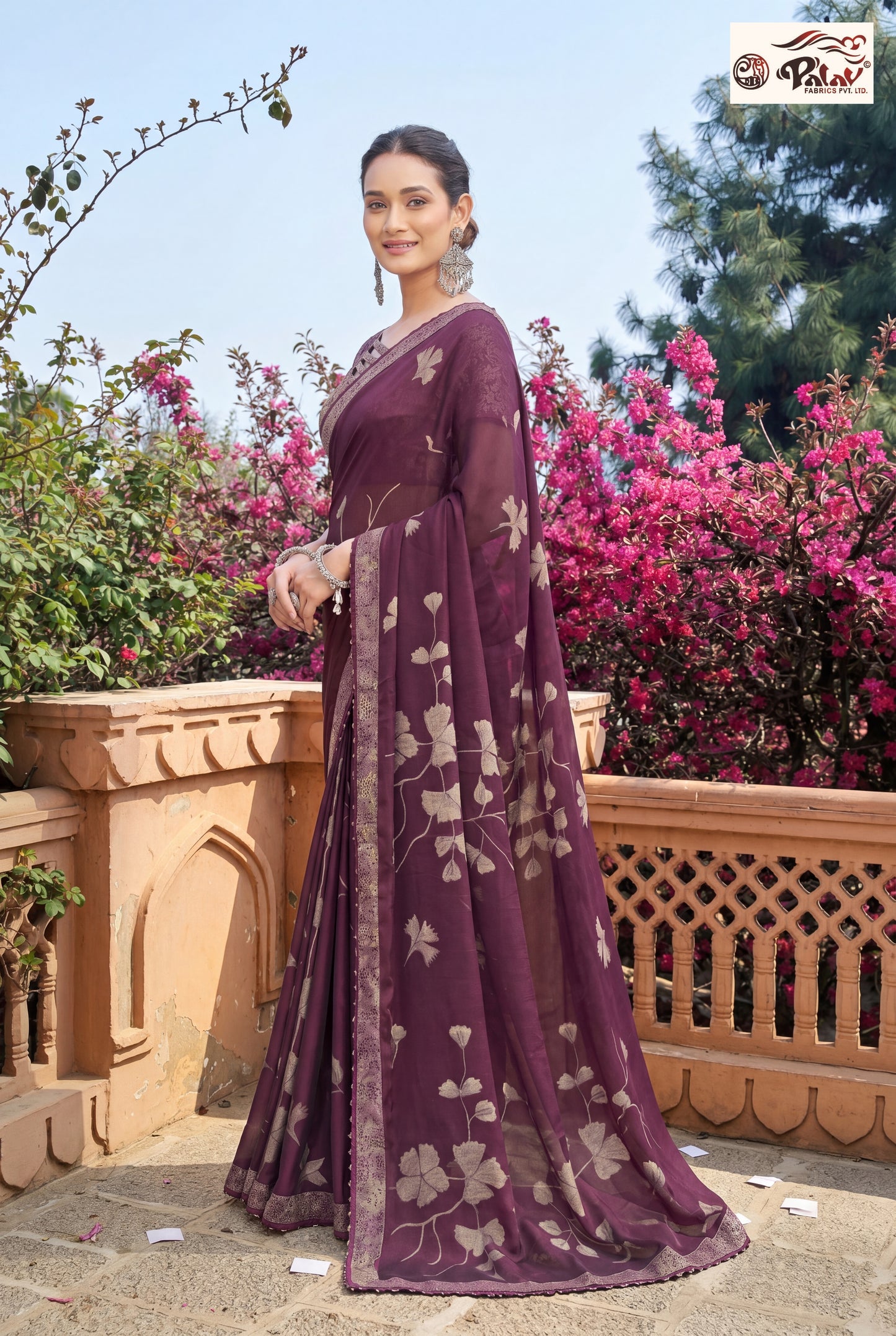 Cute Style Kreeva Georgette Saree for Modern Ethnic Elegance