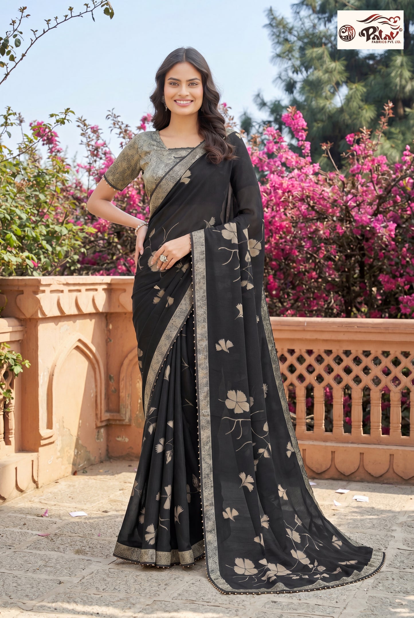 Cute Style Kreeva Georgette Saree for Modern Ethnic Elegance