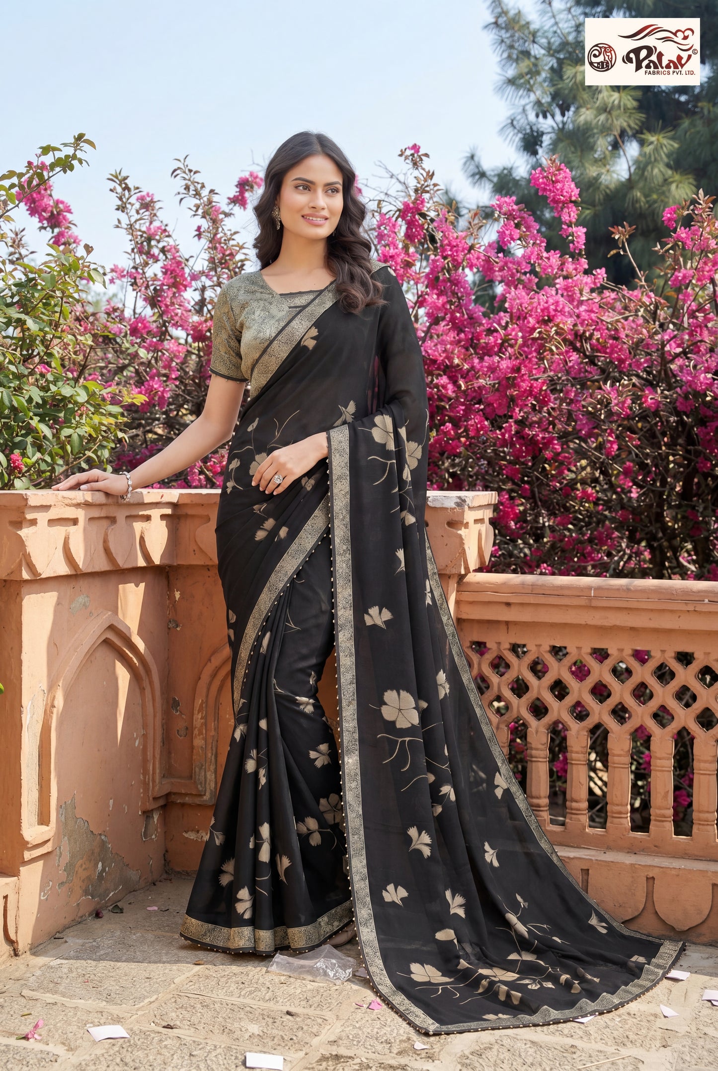 Cute Style Kreeva Georgette Saree for Modern Ethnic Elegance