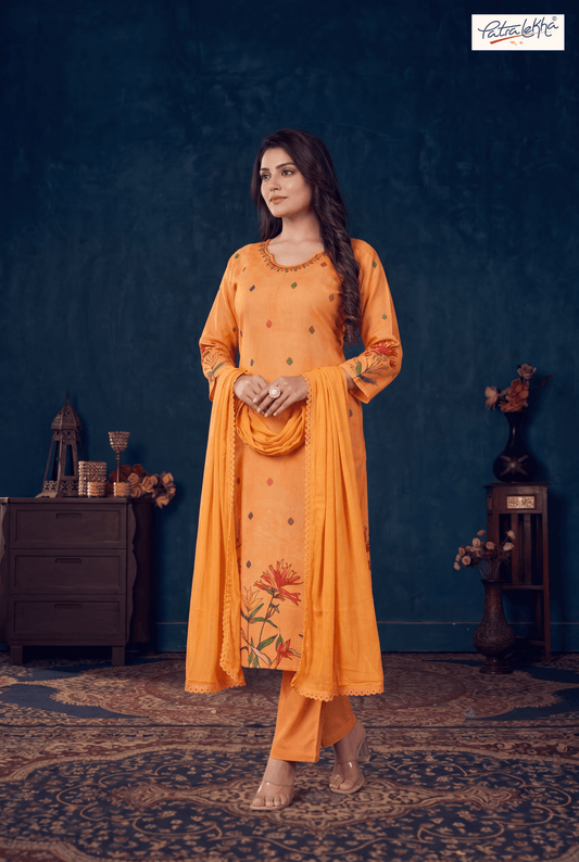 Printed Rayon Kurta Set with Nazmin Dupatta